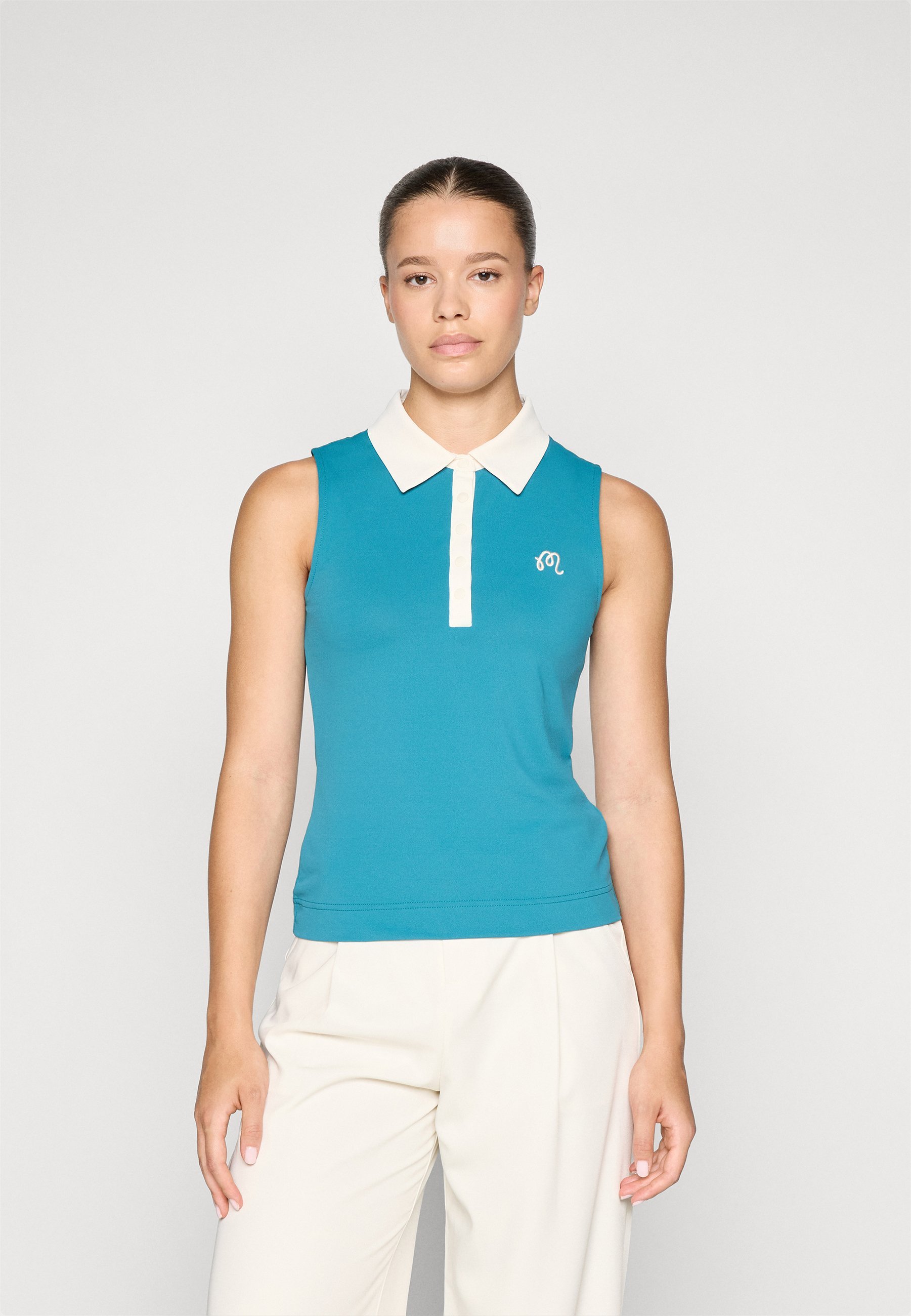 Malbon CLAUDIA SLEEVELESS - Polo - azurra