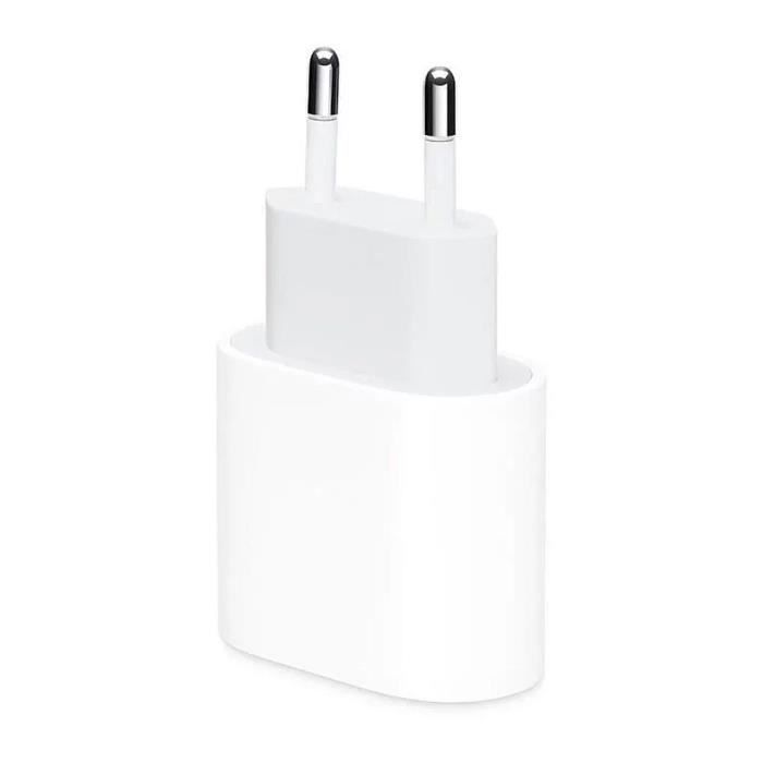 Chargeur Rapide USB-C 25W Blanc pour iPhone 17 Pro, 17 Air, 16e, iPhone 16, iPhone 15 Pro Max, 15 Pro, 15, 15 Plus