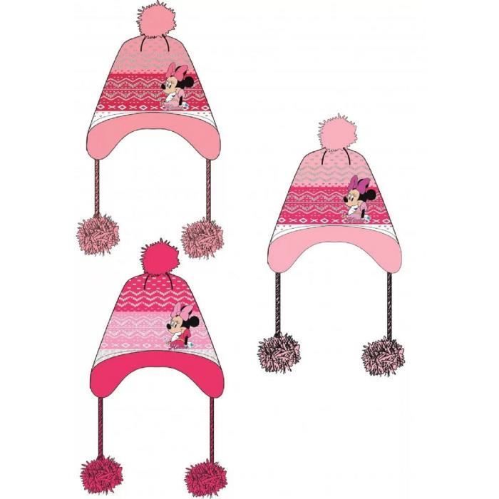 Minnie Mouse Peruvian Hat for Girls - Coral - Pink - Child - Girl - Minnie Brand