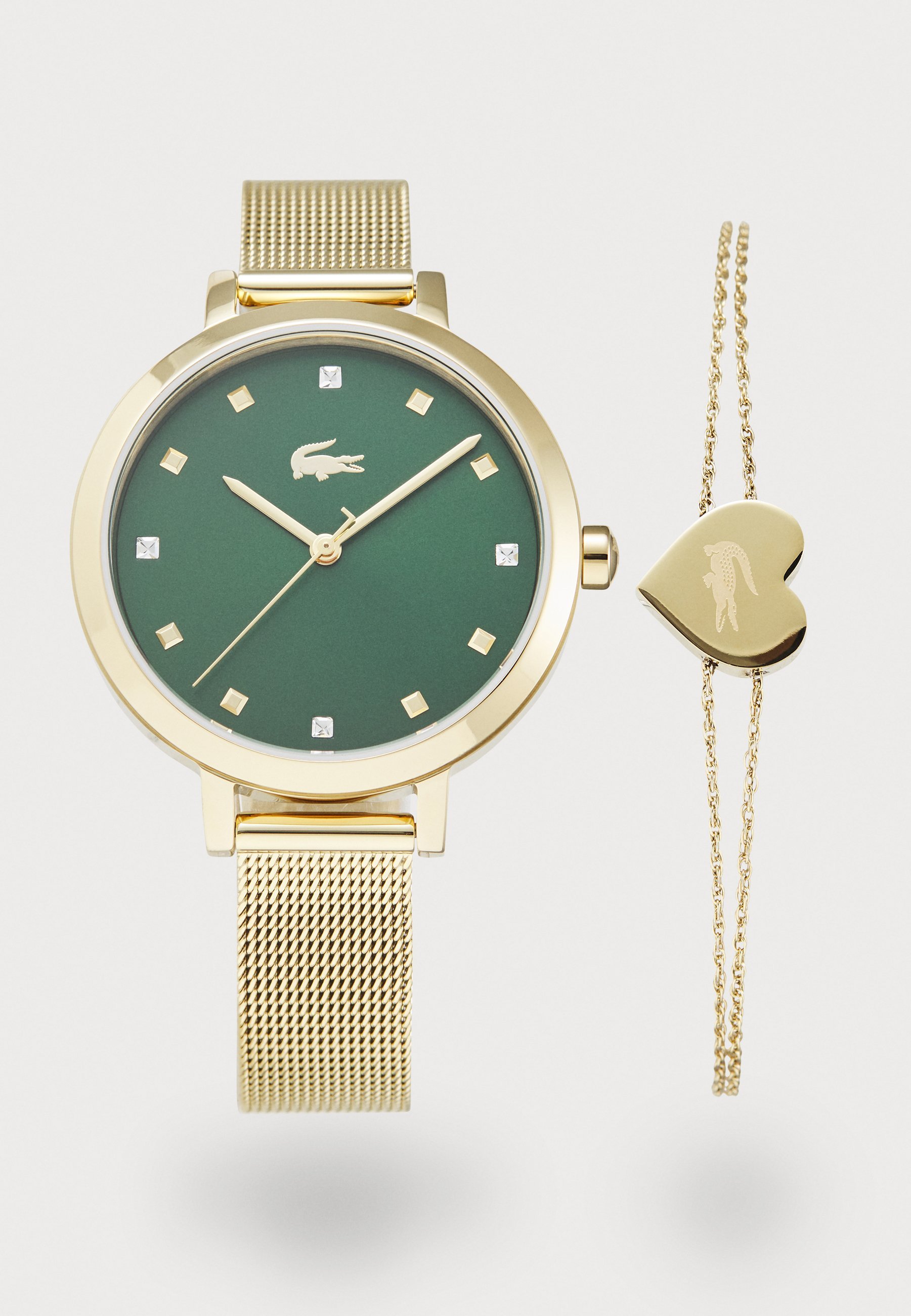 SET REGALO Lacoste - Orologio - color oro/verde