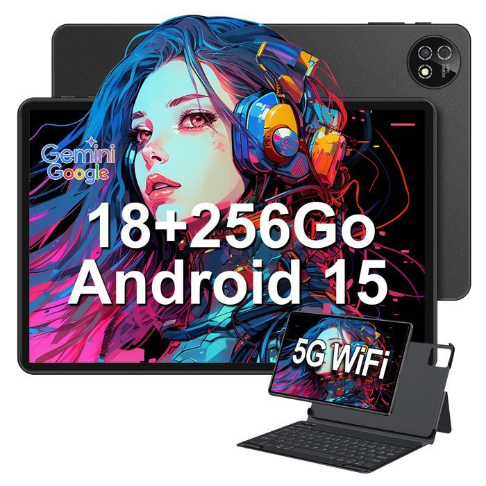 Tablette tactile - Android 15 - MICREAR - 10,1