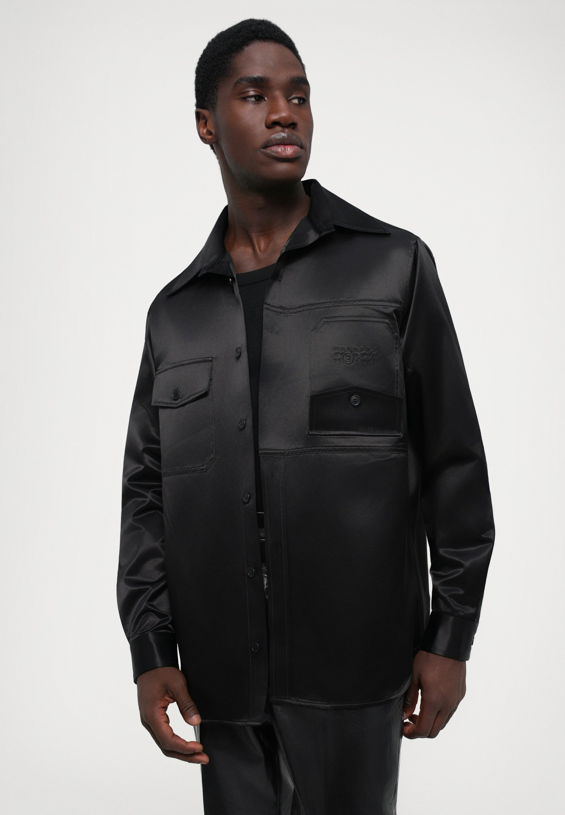 MM6 Maison Margiela Shirt met lange mouwen - zwart
