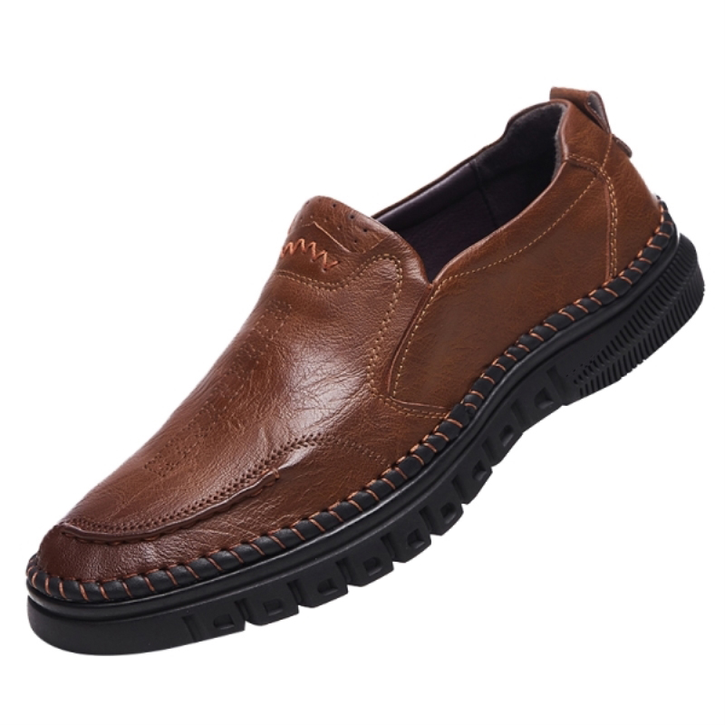 Scarpe da uomo in morbida pelle 2021, taglie 38 e 44, mocassini in gomma antiscivolo, scarpe casual da uomo in pelle.