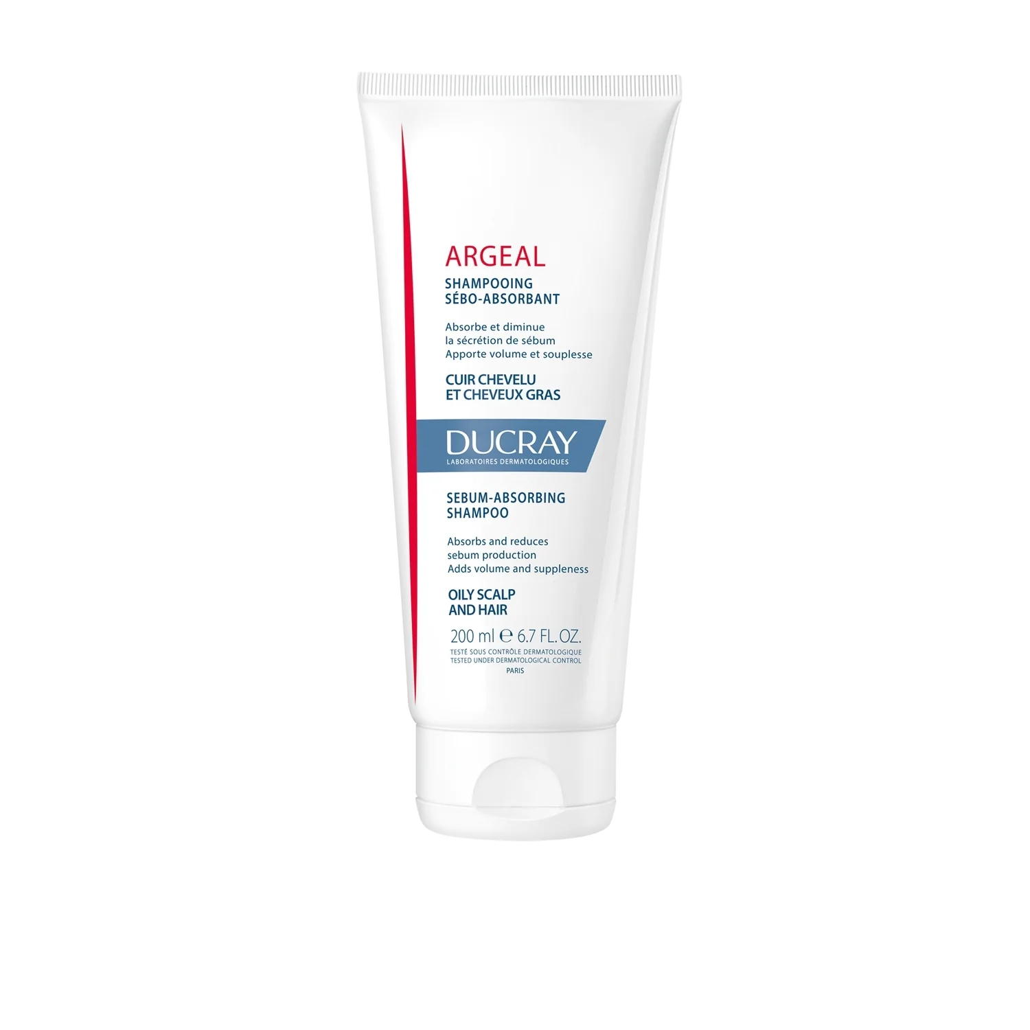 Capelli grassi Argeal - shampoo trattante sebo-assorbente - Shampoo Riequilibrante, Shampoo Uso Frequente, Shampoo Purificante