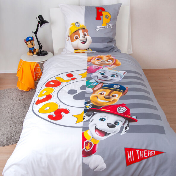 Σεντόνι Paw Patrol, 135 x 200 cm, λευκό