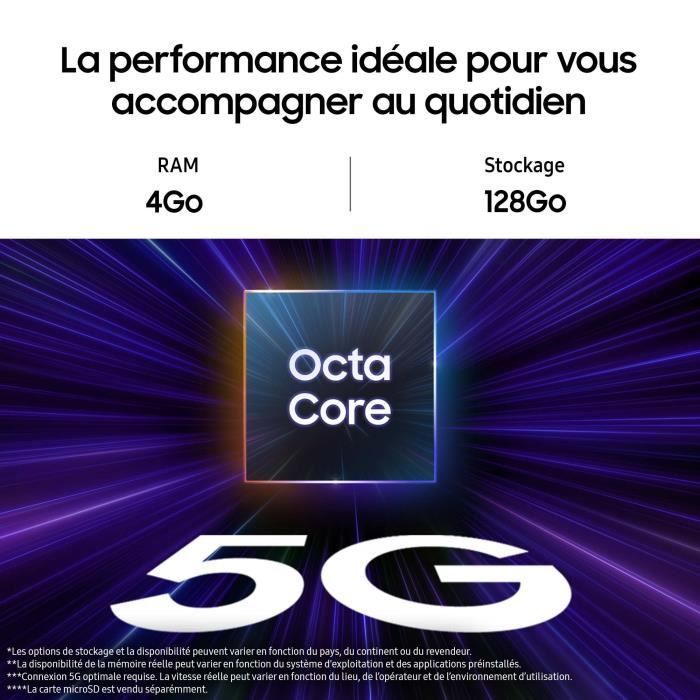 Smartphone Samsung Galaxy A15 5G de 128 GB, color lima.