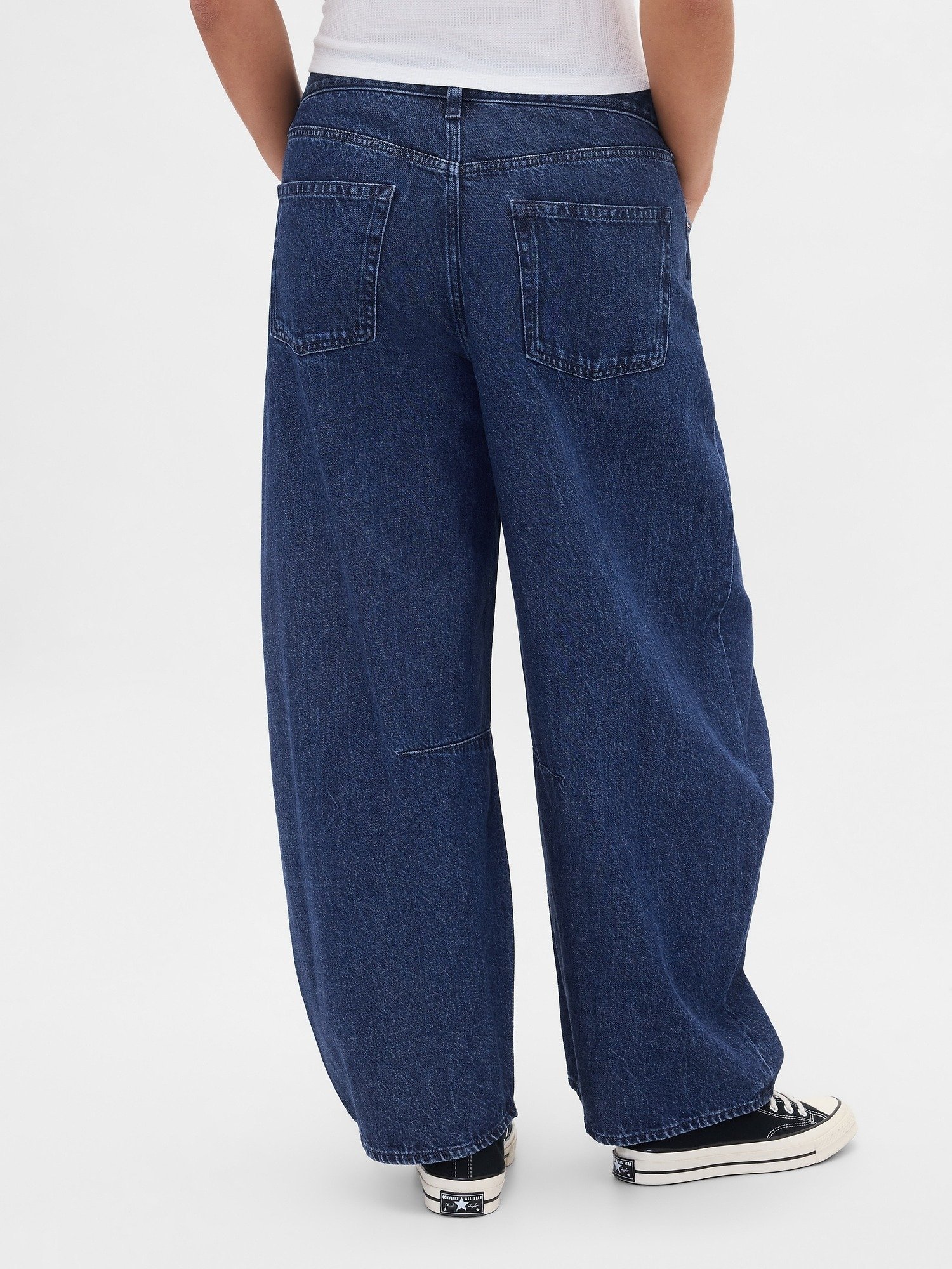 GAP HORSESHOE HUTTON CROSSOVER - Relaxte jeans - donkere wassing