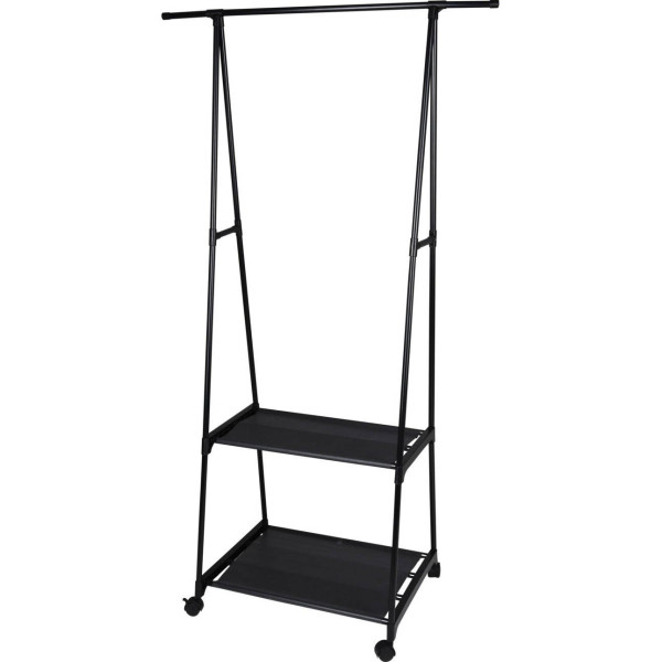 Wieszak stojący na ubrania z szafką na buty, 55 - 88x45x157