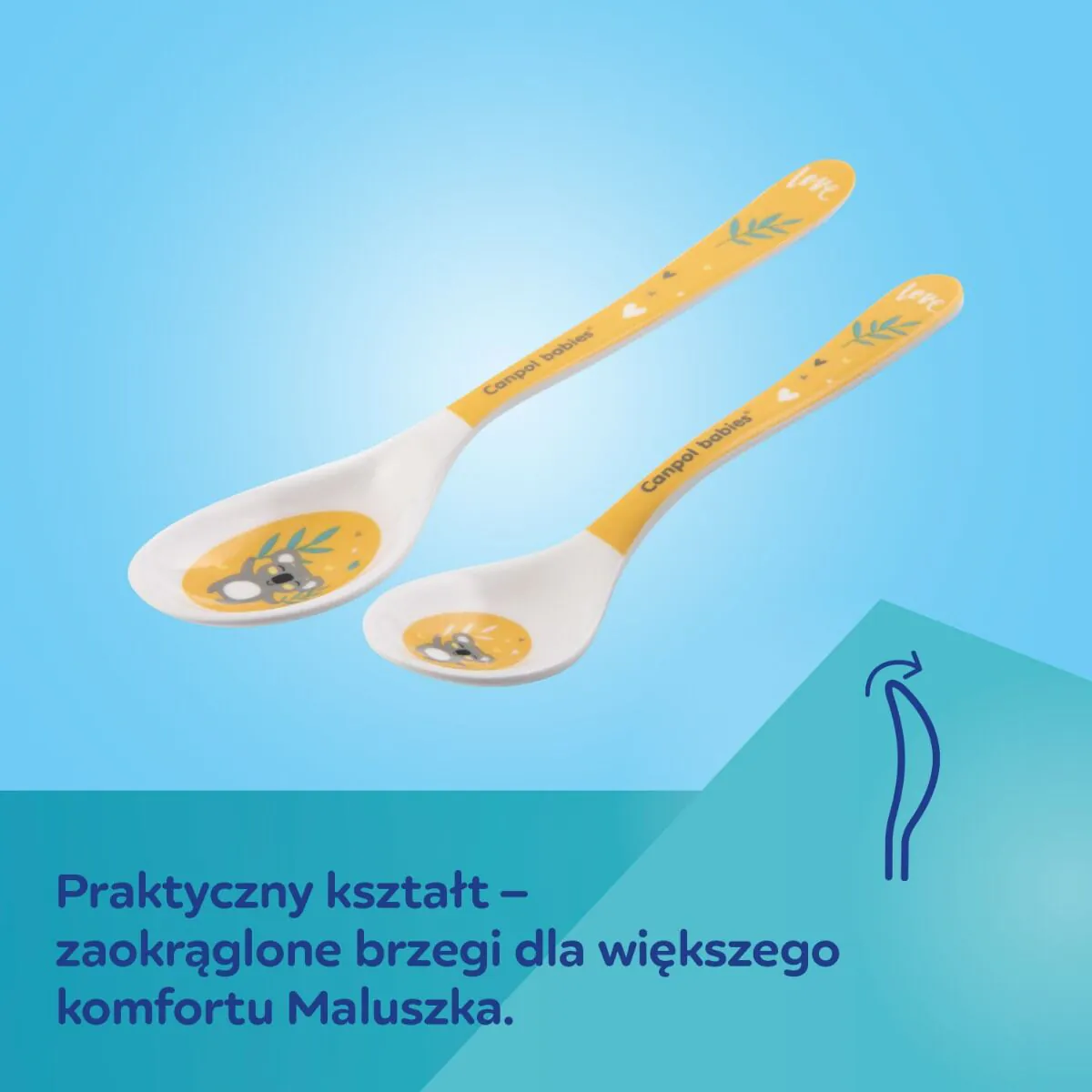 Canpol Zestaw Łyżek z Melaminy Exotic Animals