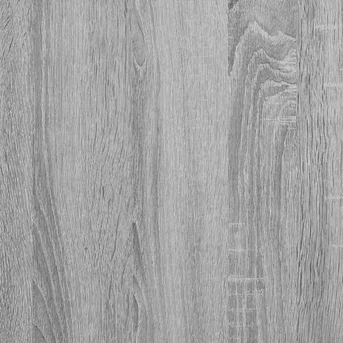 Cama de madera gris de 200 x 200 cm - Estable y duradera - Estructura de cama - Colchón no incluido - Sonoma gris 200x200 cm 001_144969