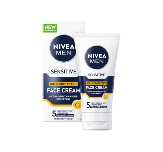 NIVEA MEN Sensitive ochronny krem do twarzy SPF15 75 ml