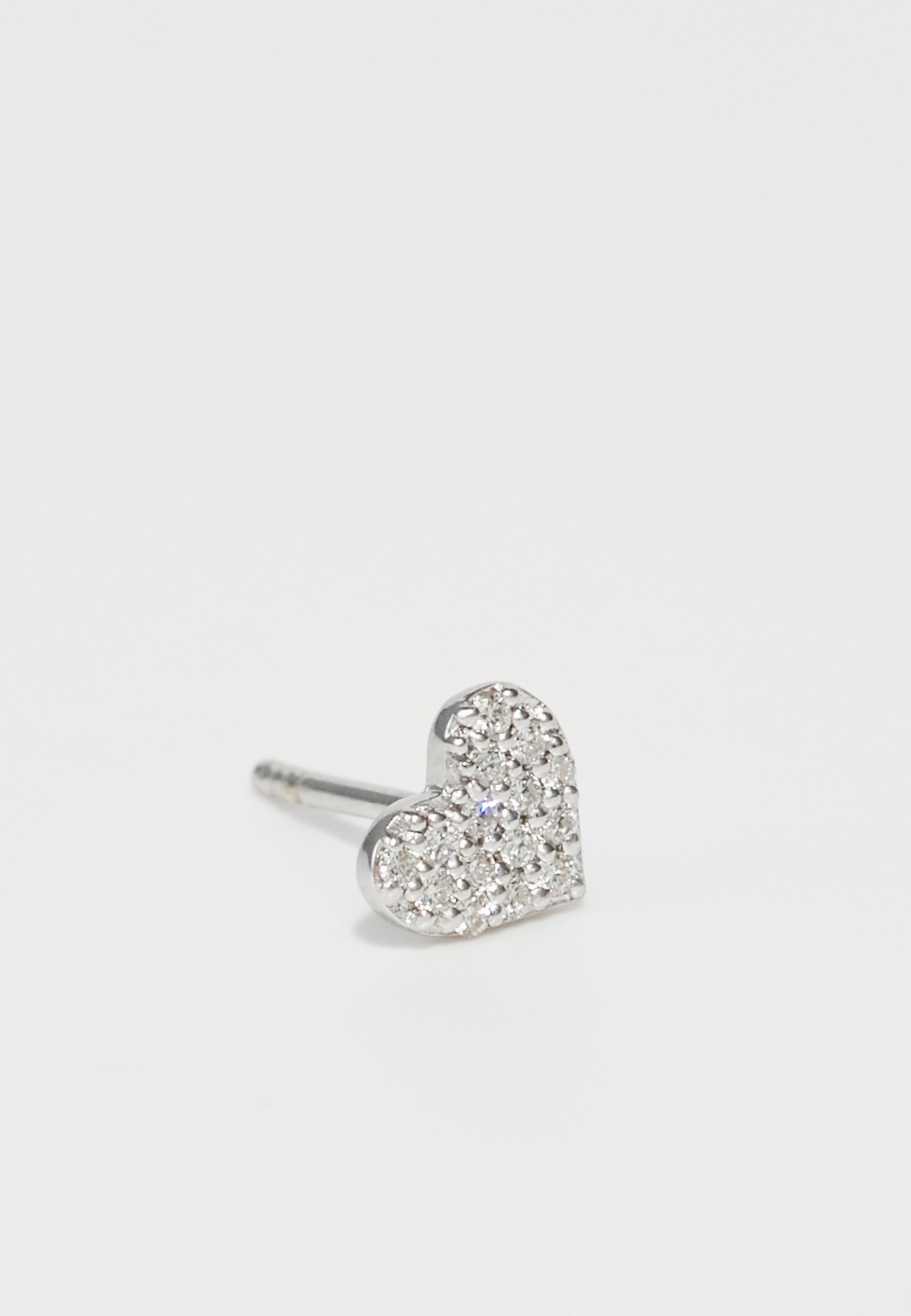 Boucles d'oreilles unisexes PATTARAPHAN PAVÉ TINY LOVER - couleur argent