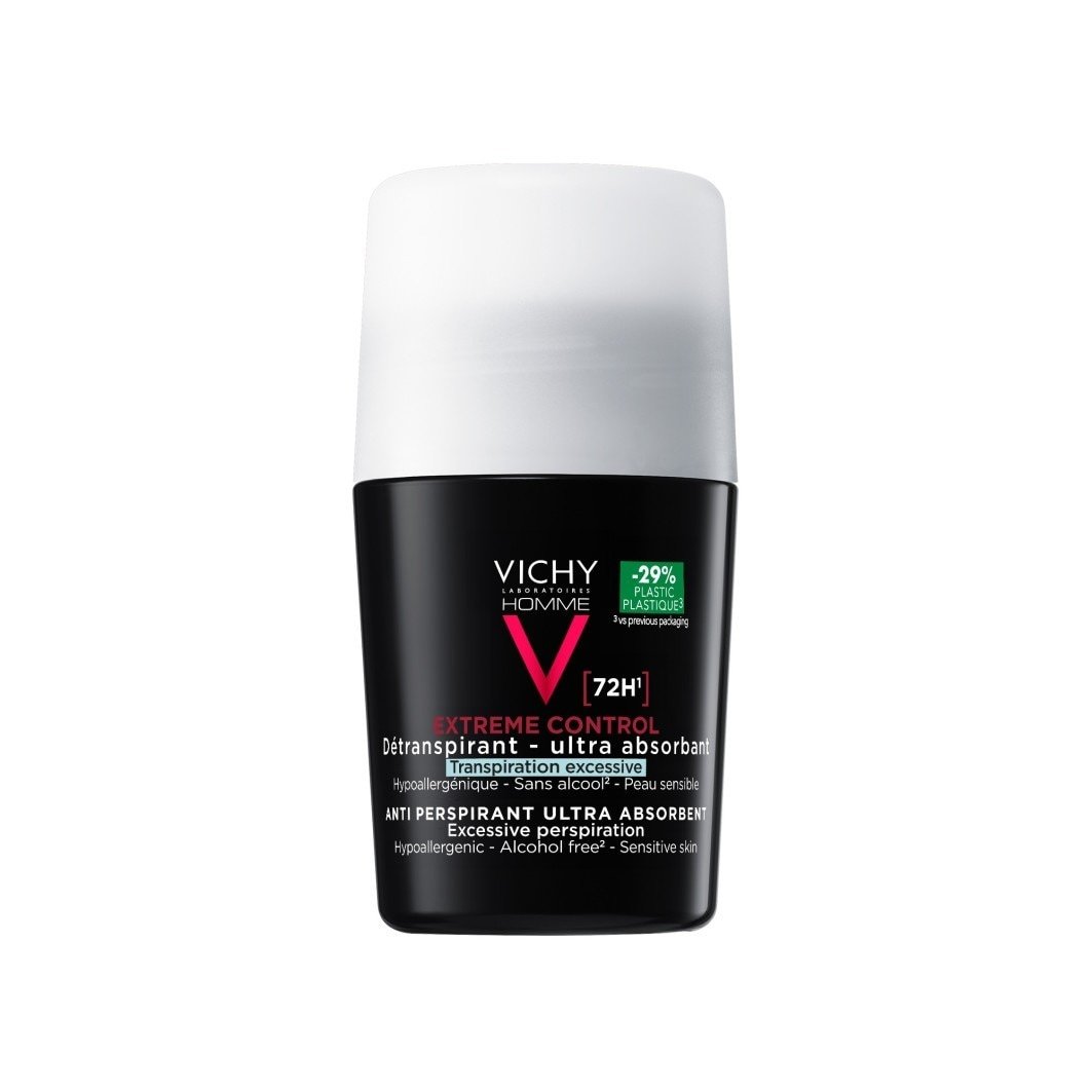 Vichy vīriešu antiperspiranta dezodorants Extreme Control Ultra Absorbent 72H - 50ml