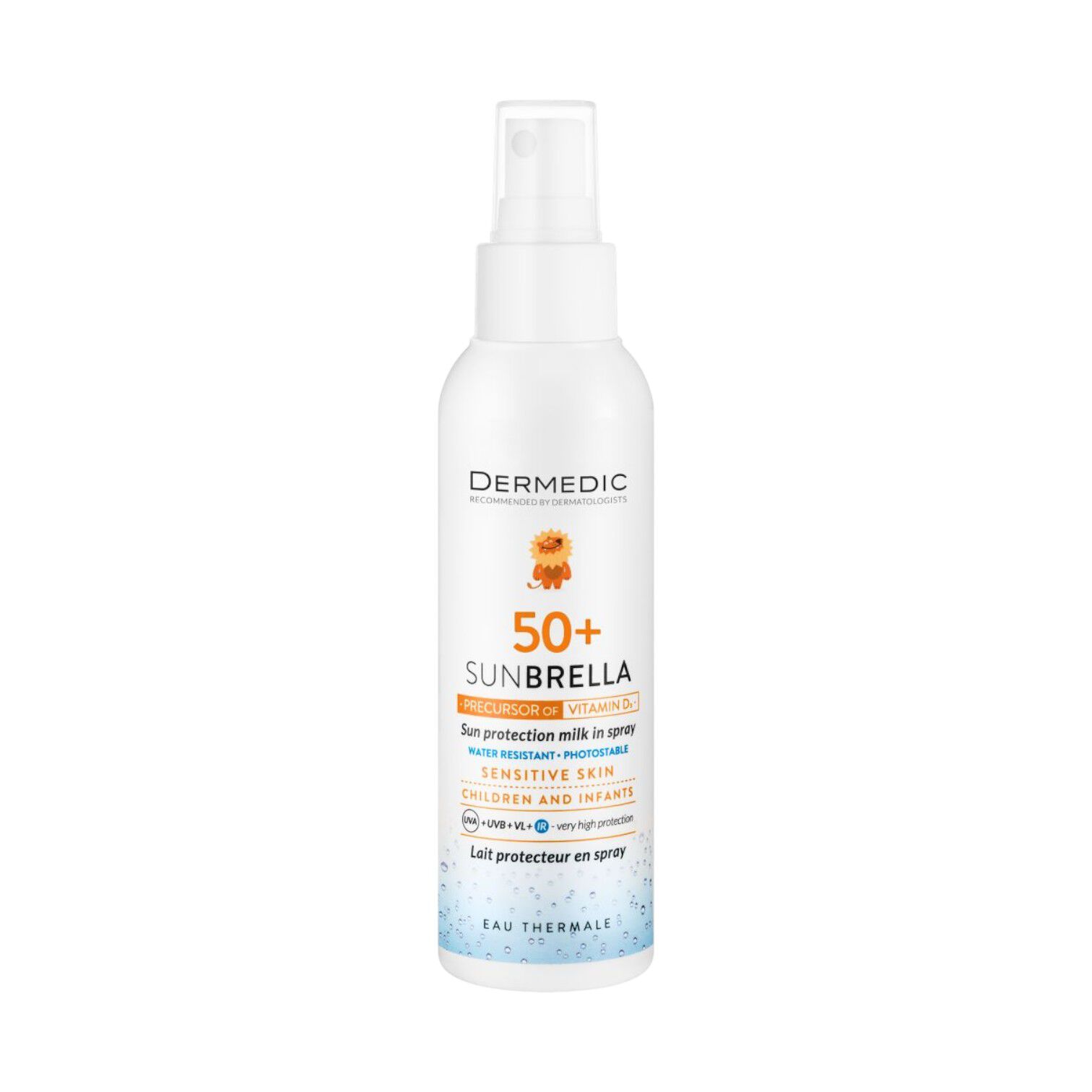 Protetor solar em spray Dermedic 150ml Sunbrella
