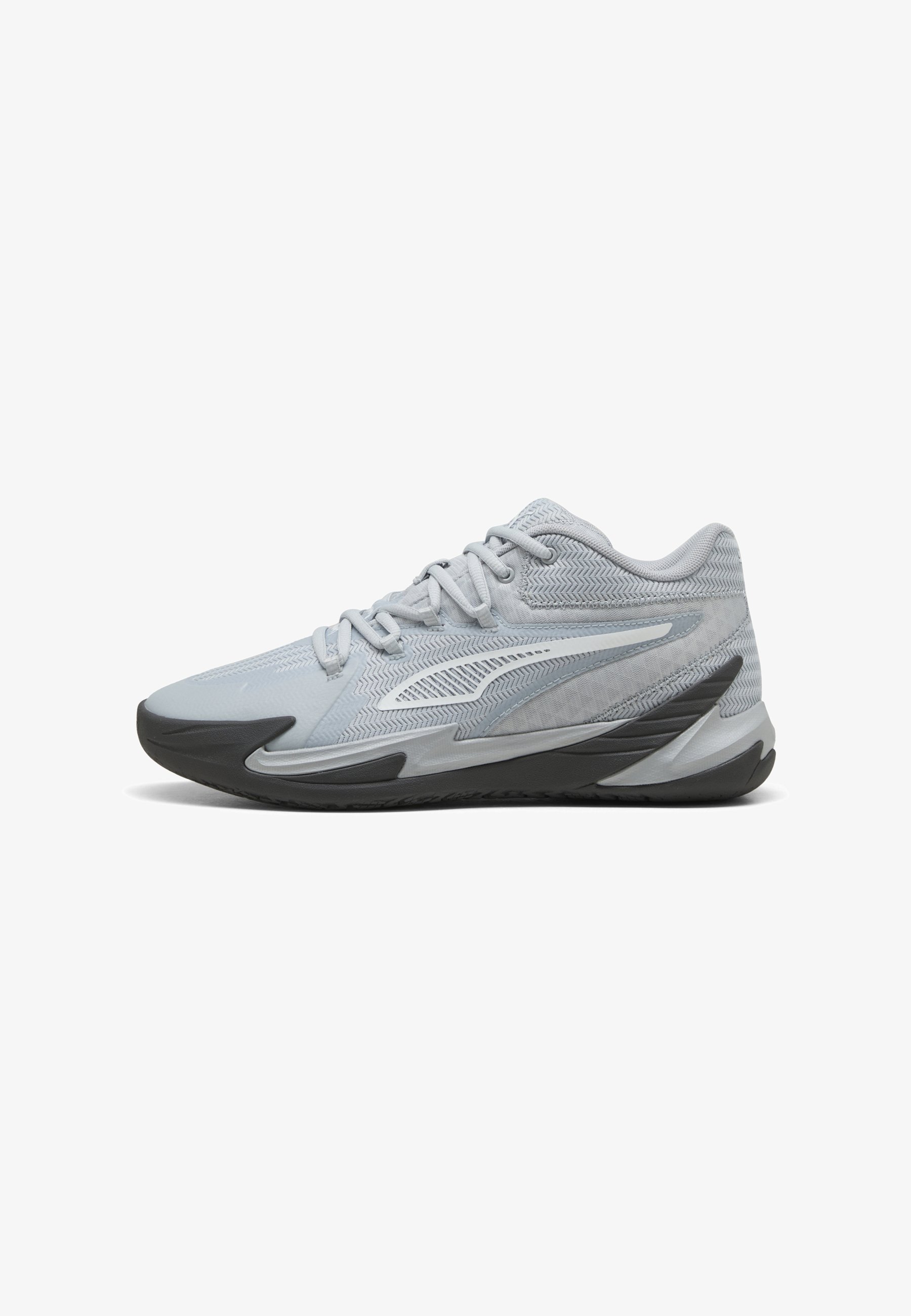 Puma DAGGER - Basketbalschoenen - platinagrijs donkergrijs wit