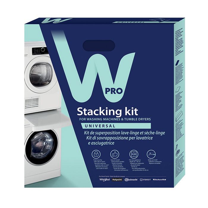 Wpro 484000008436 SKS101 Stacking Kit for Washing Machine and Dryer