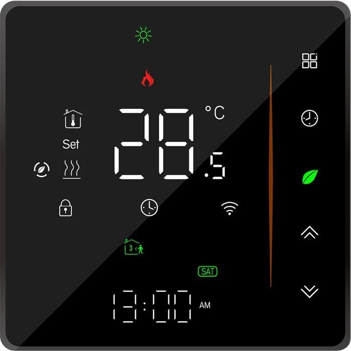 Thermostat intelligent - YYV - Wi-Fi - Tactile - Compatible Alexa et Google Home - 16A chauffage sol