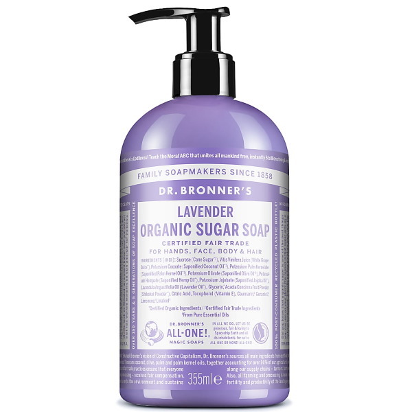 Dr. Bronner Organické mýdlo Shikakai s levandulí - 355 ml