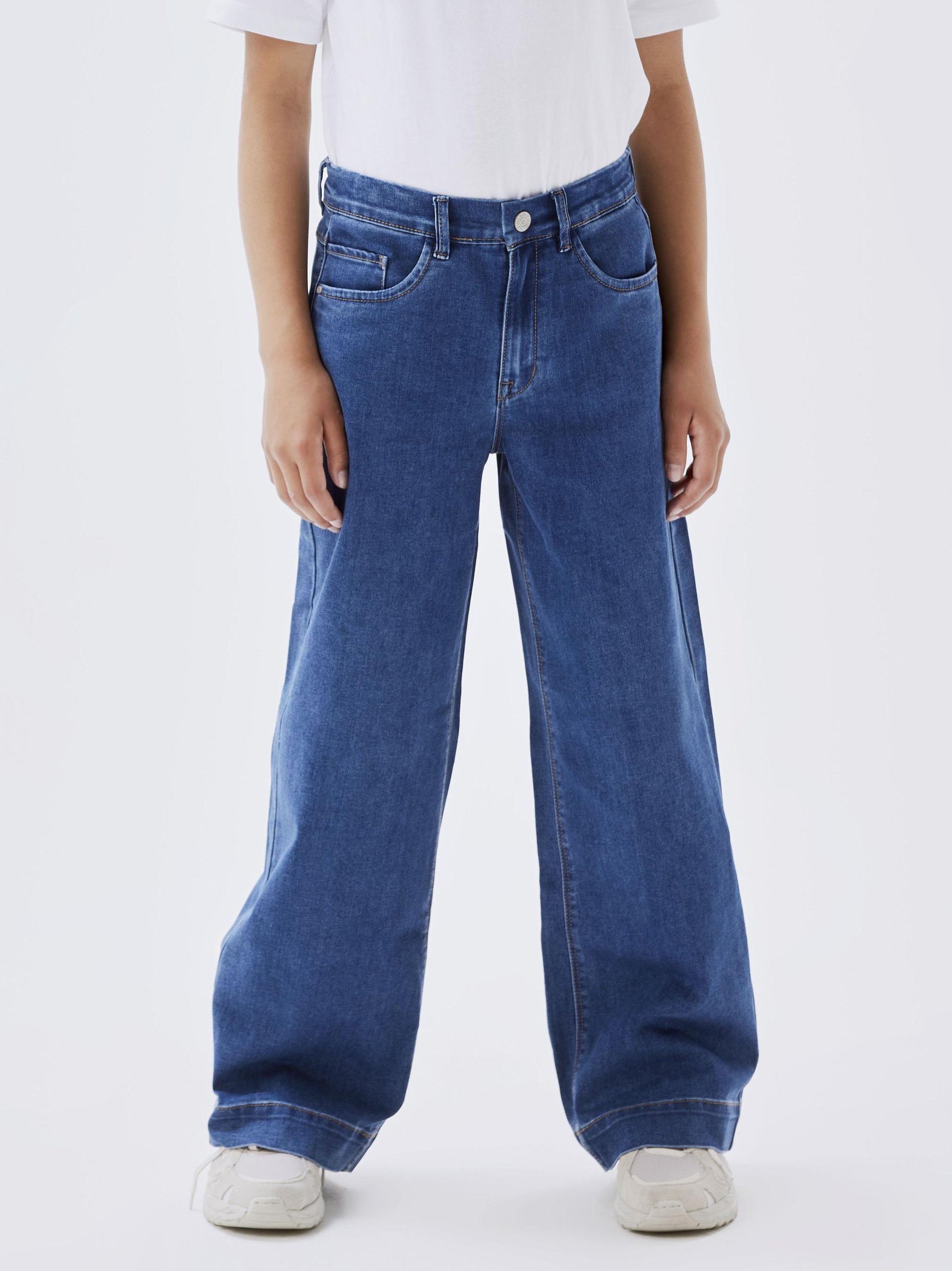 Naam: NKFROSE HW WIDE ON - Relaxed fit jeans - mediumblauw