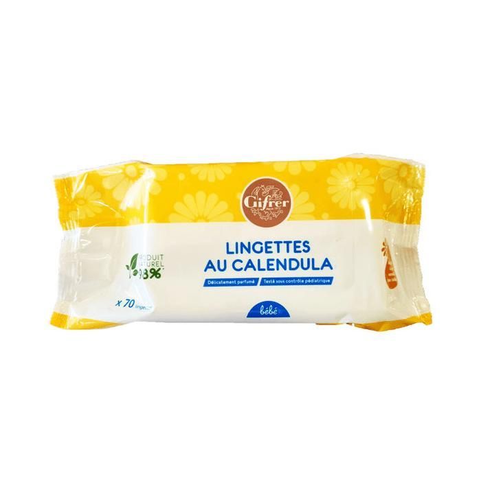 Toallitas húmedas Gifrer Baby con caléndula, 70 unidades
