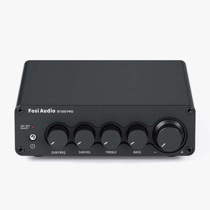 Amplificador de potencia de 2.1 canales - RNCYN - BT30D PRO - 165 W x 2 - Subwoofer de 350 W - Receptor de audio - Negro