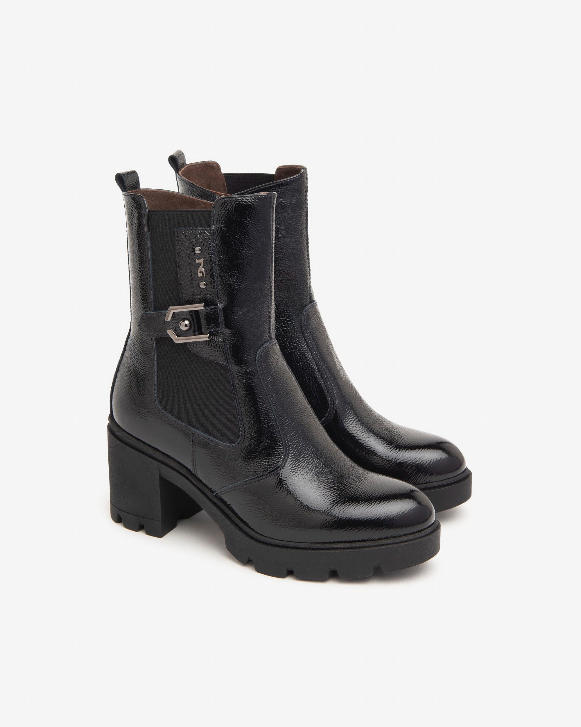  Chelsea-Boots aus Lackleder für Damen