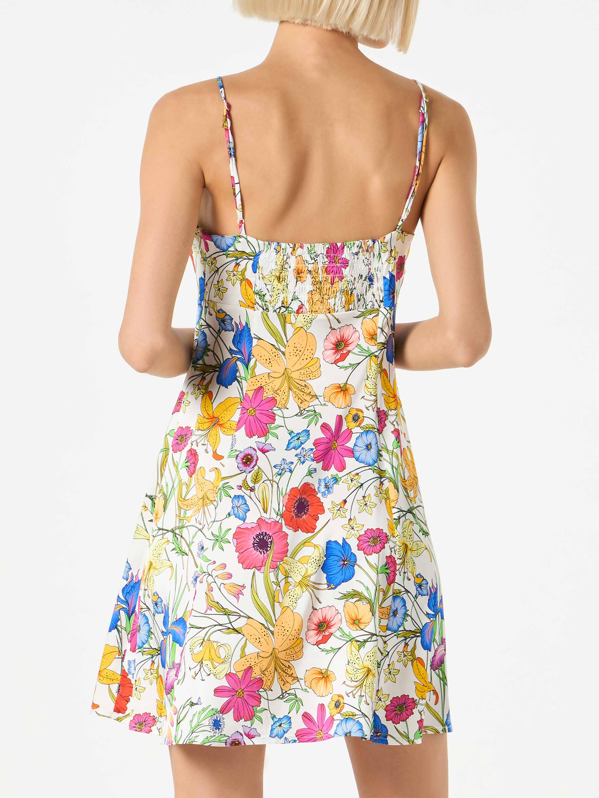 Slipjurk met bloemenprint