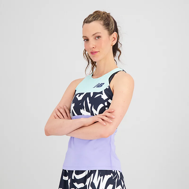 Dames tanktop met racerfront en print - ECLIPSE