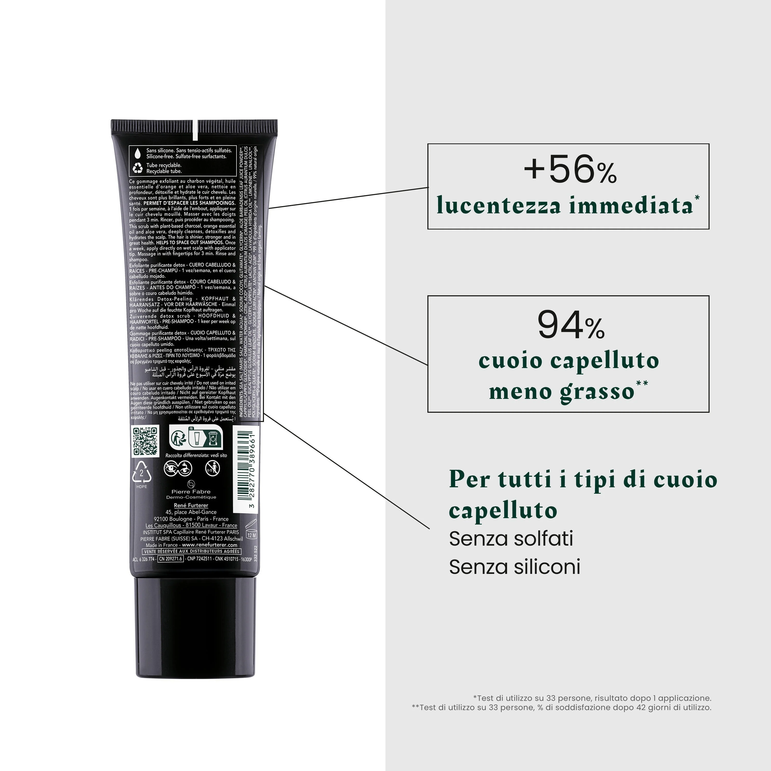 Head Spa Scrub - Gommage Purifiant Détox - Scrub Capelli, Trattamento Cuoio Capelluto