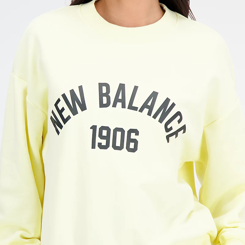 Bluza polarowa Femme Essentials Varsity Fleece Crew - DAWN GLOW