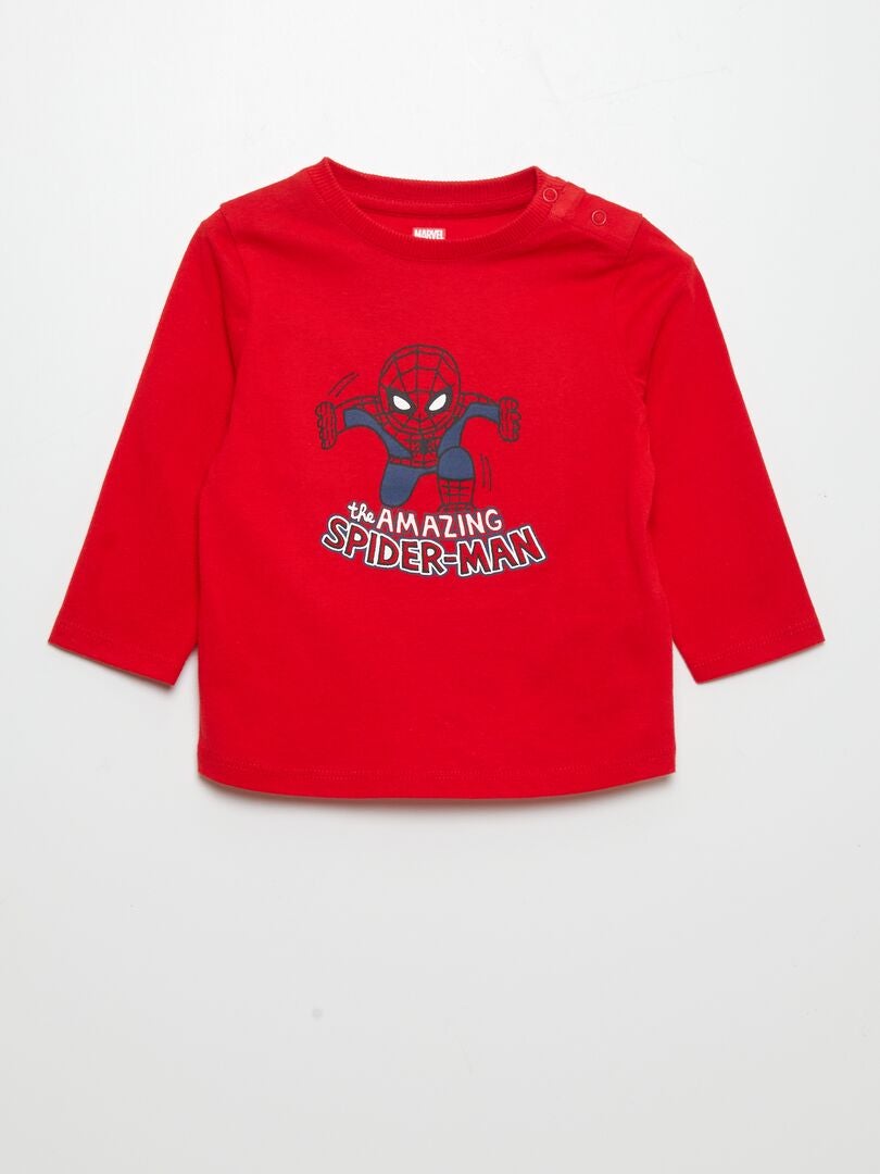 Set van 2 'Spider-Man' T-shirts - ROOD