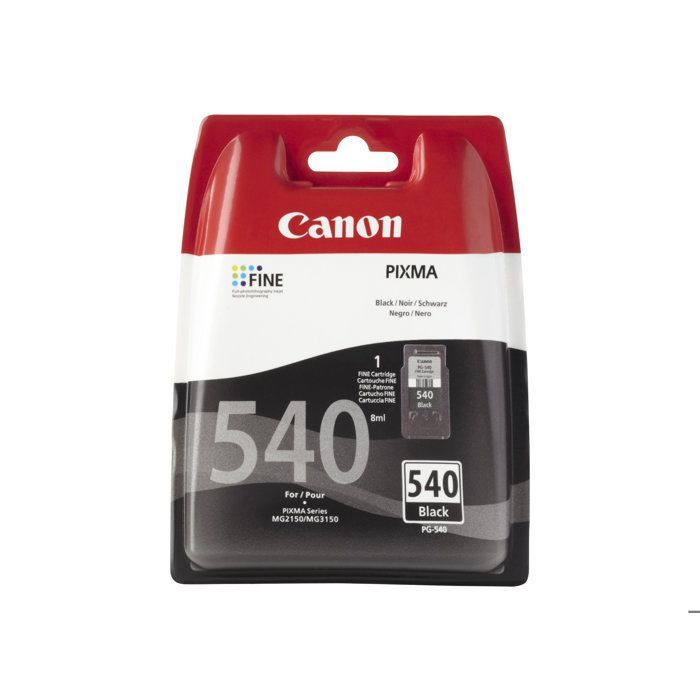 Ink cartridge - CANON - PG-540 (5225B001) - Black - 8 ml