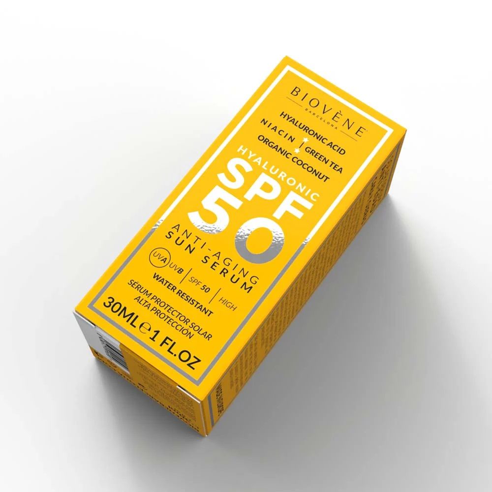 Serum za sončenje s hialuronsko kislino proti staranju SPF 50 Zaščita obraza