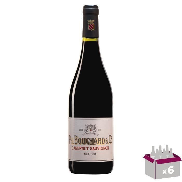 Philippe Bouchard Cabernet Sauvignon - Vino rosso della regione Linguadoca-Rossiglione x6