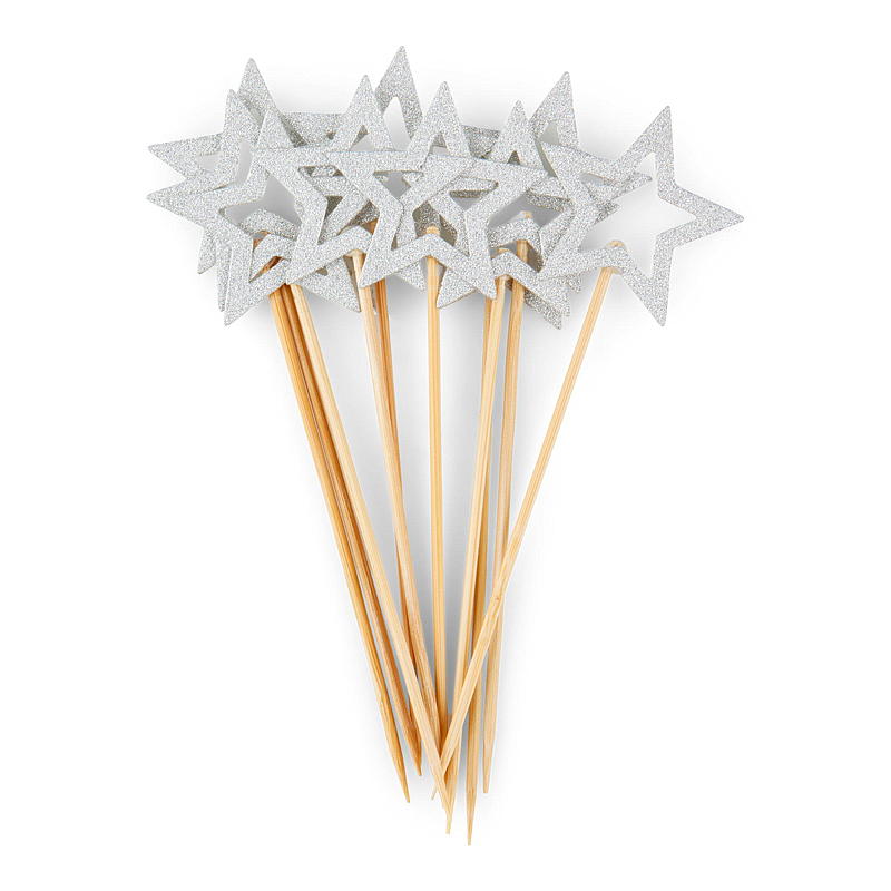 Giform taartdecoratie, 10 stuks sterren