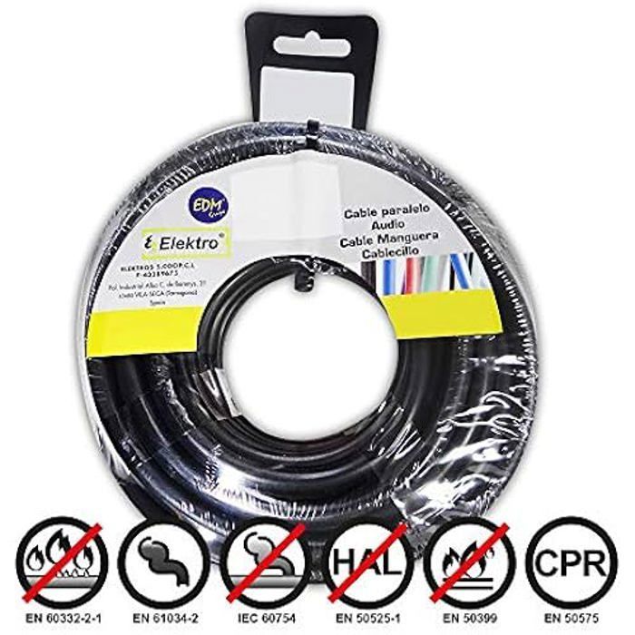 Carrete de cable eléctrico de la marca EDM para