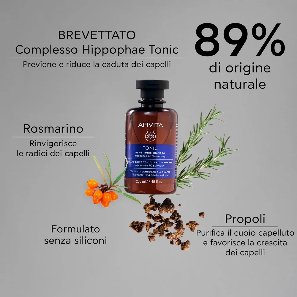 APIVITA Apivita Tonic Sh Men A/Elk 250ml