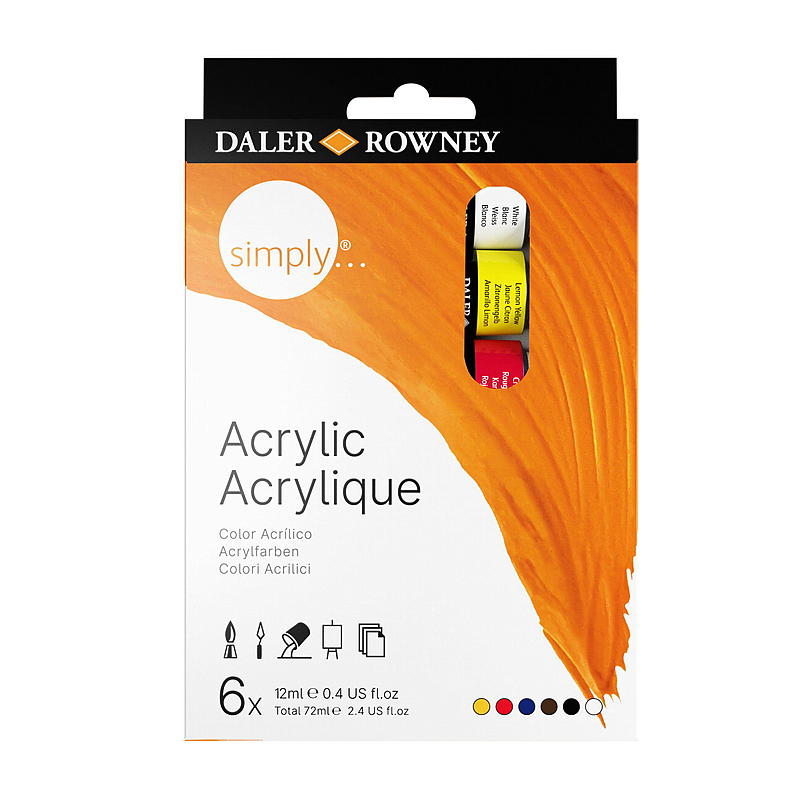 Pintura acrílica 6x12 ml