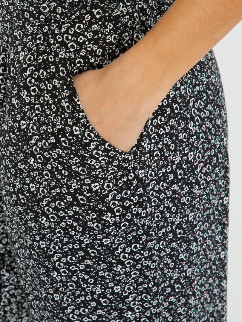 Pantalones de pijama suaves - NEGRO