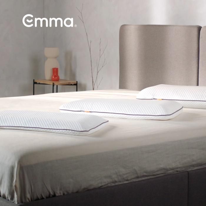 EMMA | Oreiller Emma Original Adapt 70x40 cm | Mémoire de Forme Ergonomique | Thermoactif et Respirant | Confort Personnalisable