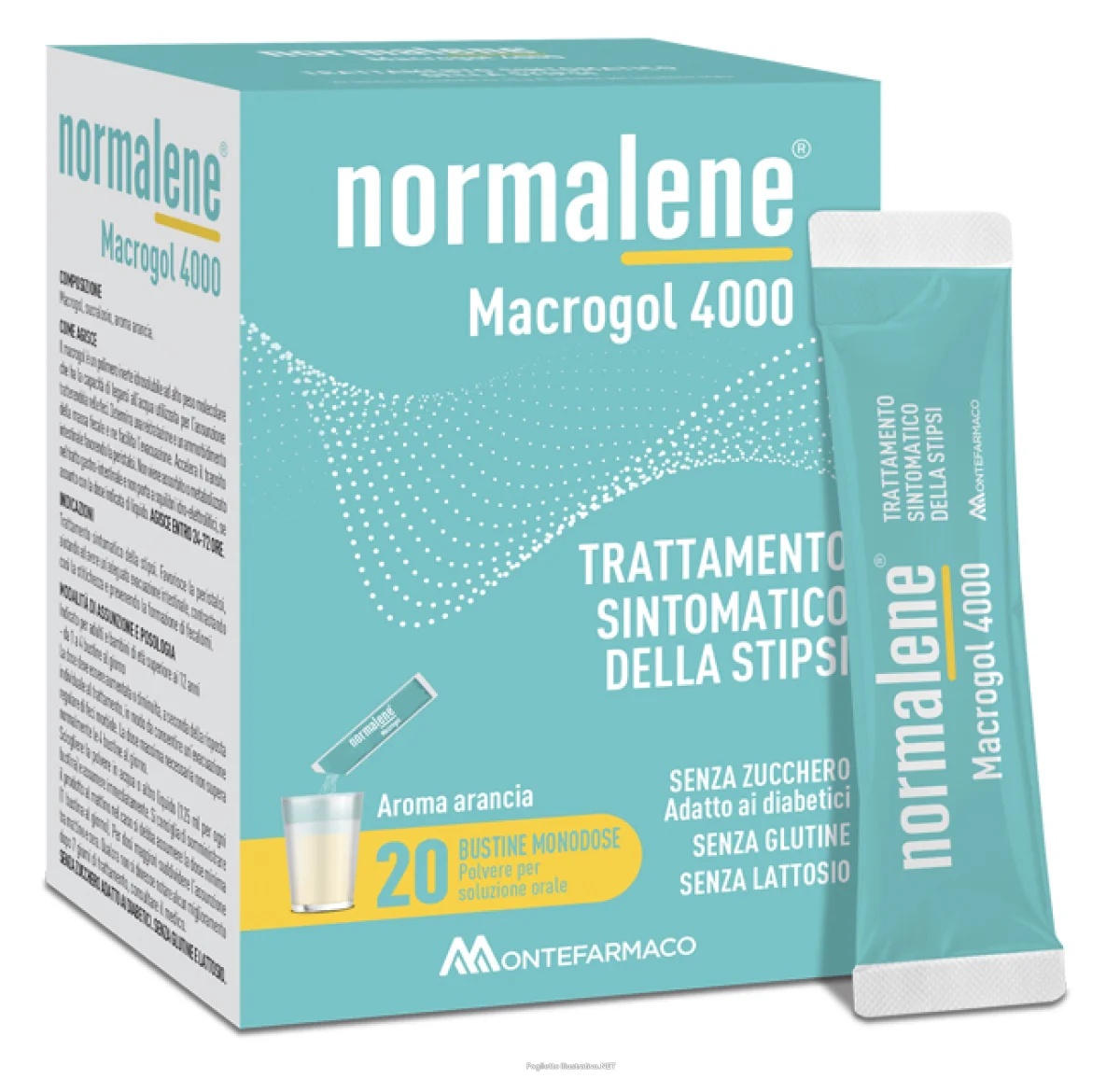 Normalene Macrogol 4000, 20 Beutel, gegen Verstopfung