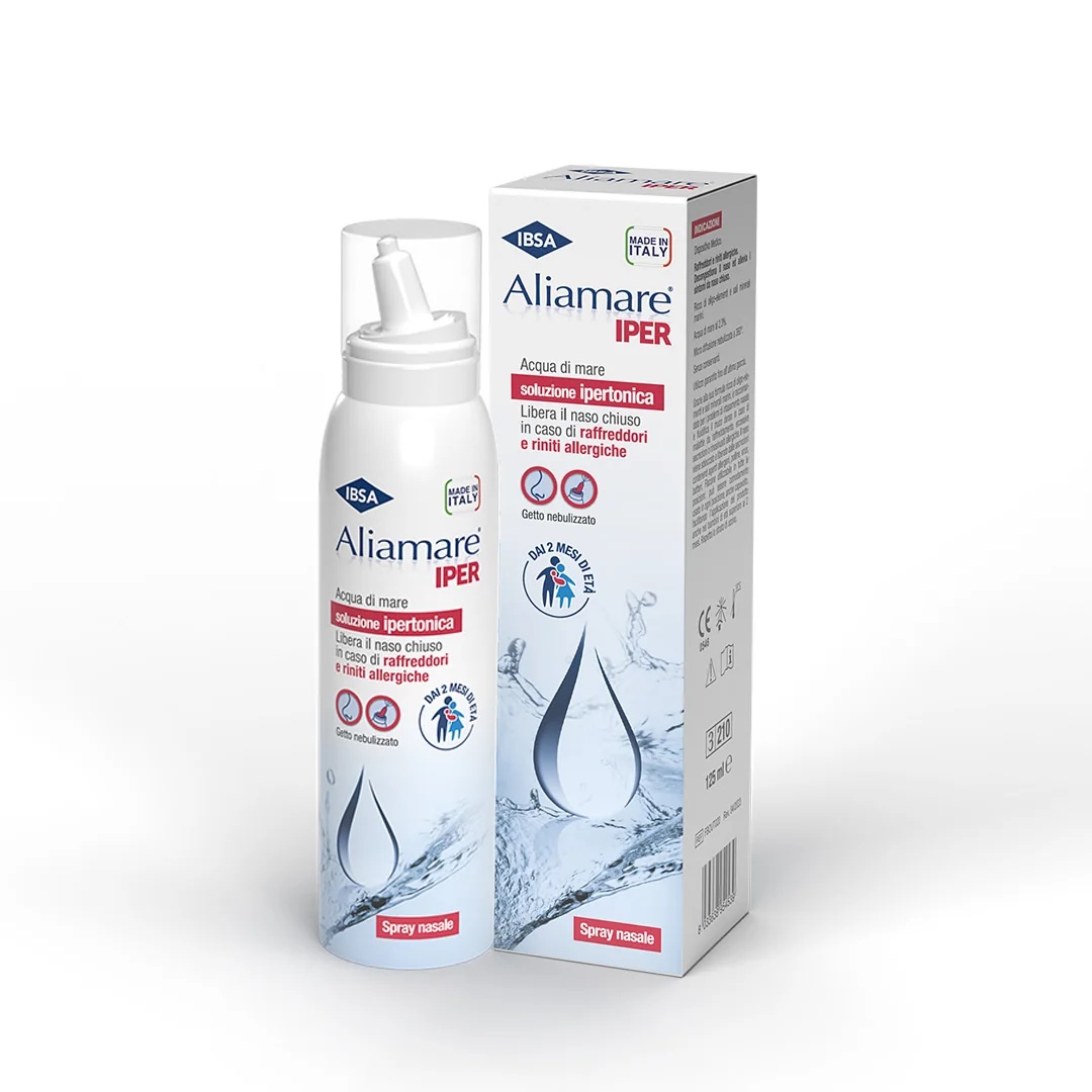 ALIAMARE Aliamare Iper Spray Hypertonisches Spray mit Meerwasser 125 ml Nasenhygiene