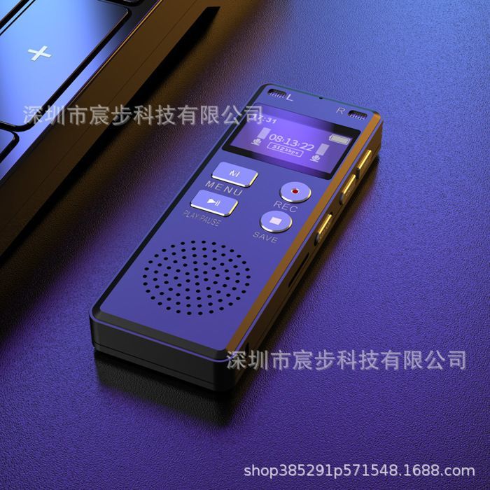 Grabadora de voz digital HD con pantalla LED, grabación MP3/WAV de 256 GB, grabadora de voz profesional portátil, batería de larga duración.