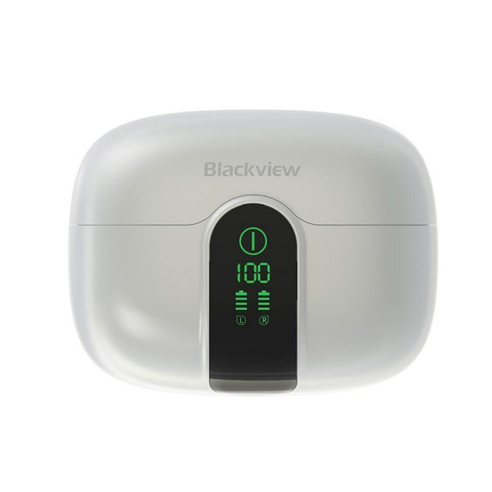 BLACKVIEW AirBuds 15 - Fones de ouvido totalmente sem fio, Bluetooth 6.0, cancelamento de ruído, IPX5, branco
