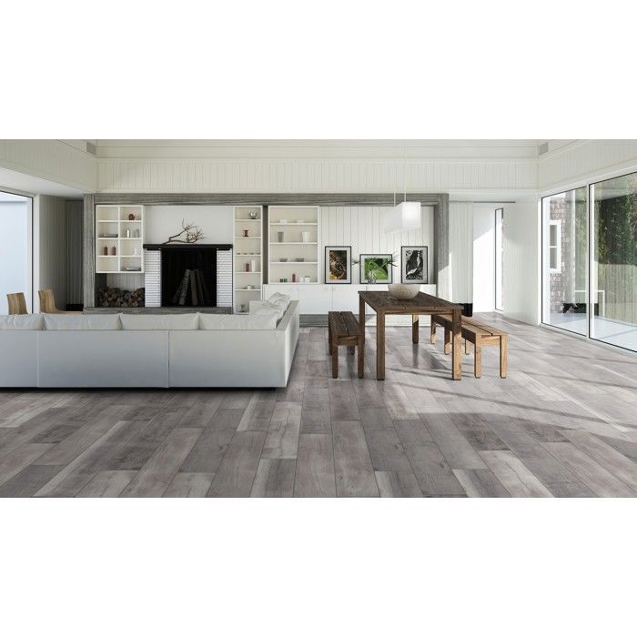 Suelo laminado con efecto parquet – 8 mm – caja de 8 lamas – 2,26 m² – EH RIVER 8 K413 PURE+ BLACKWATER OAK FORESTEA Dimensiones: 1288
