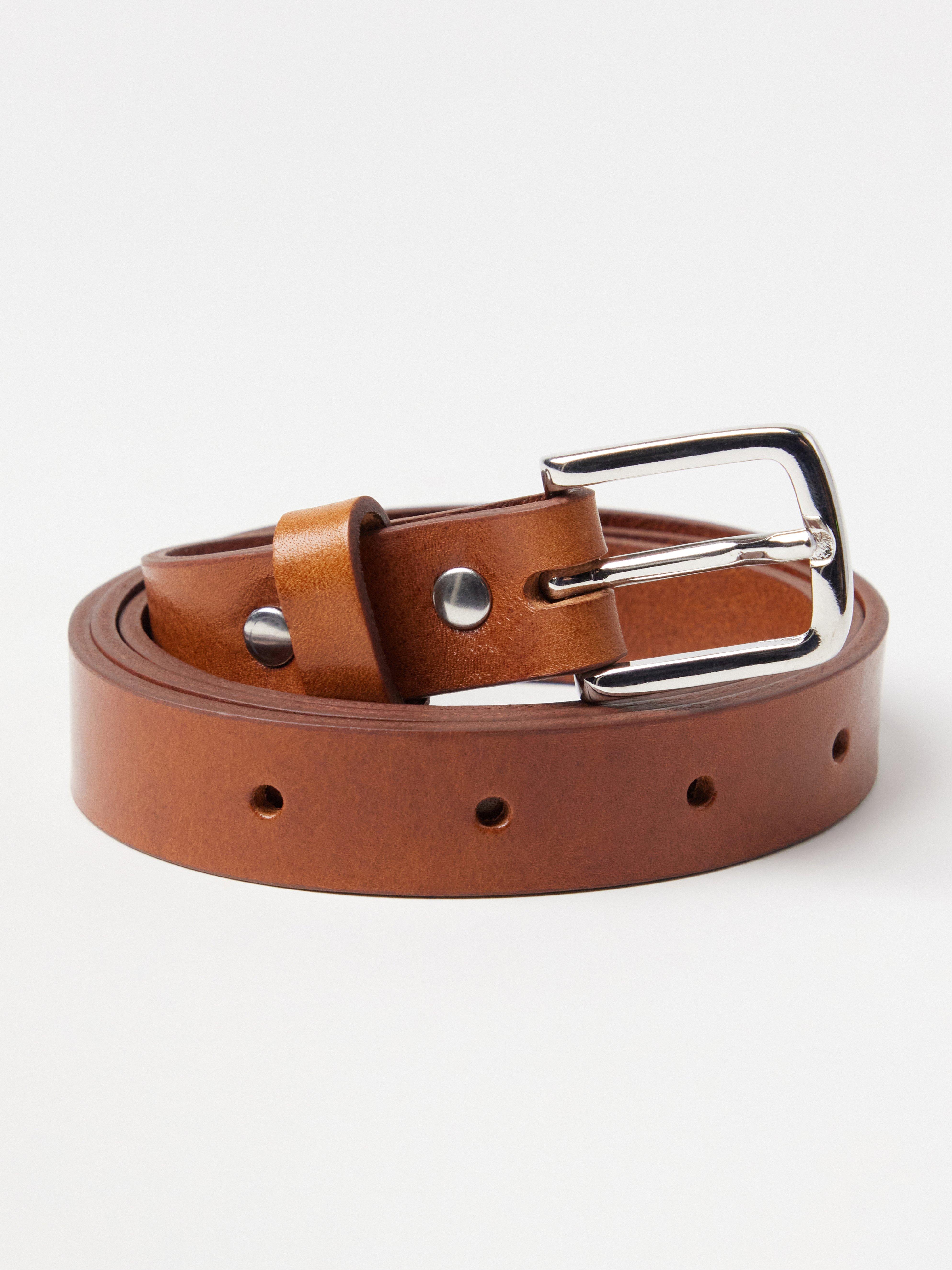 Ceinture en cuir Cognac