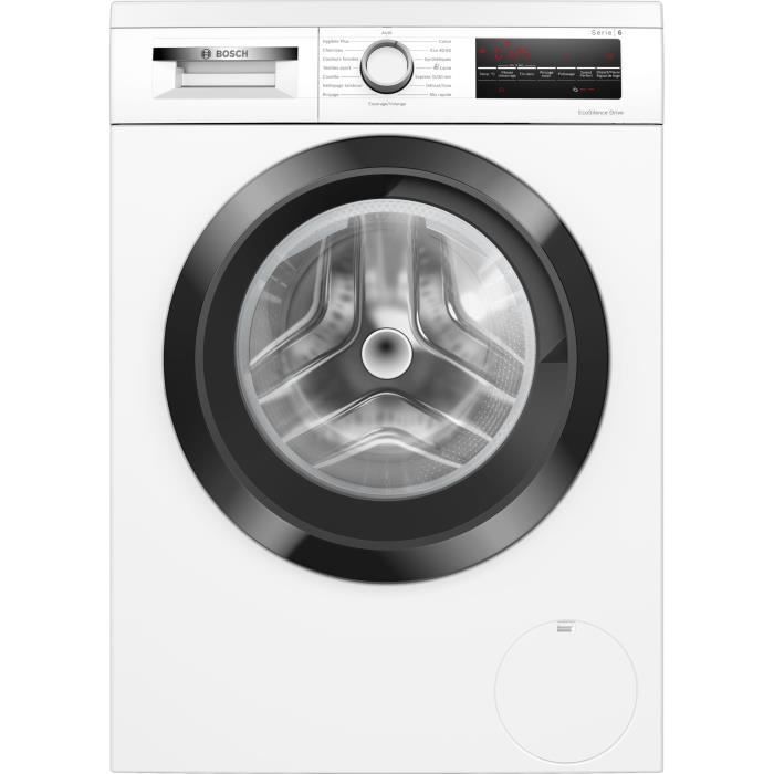Lavatrice a carica frontale BOSCH WUU28T18FR SER6 - 8 kg - Induzione - Larghezza 60 cm - 1400 giri/min - Classe energetica A - Vapore - Bianca