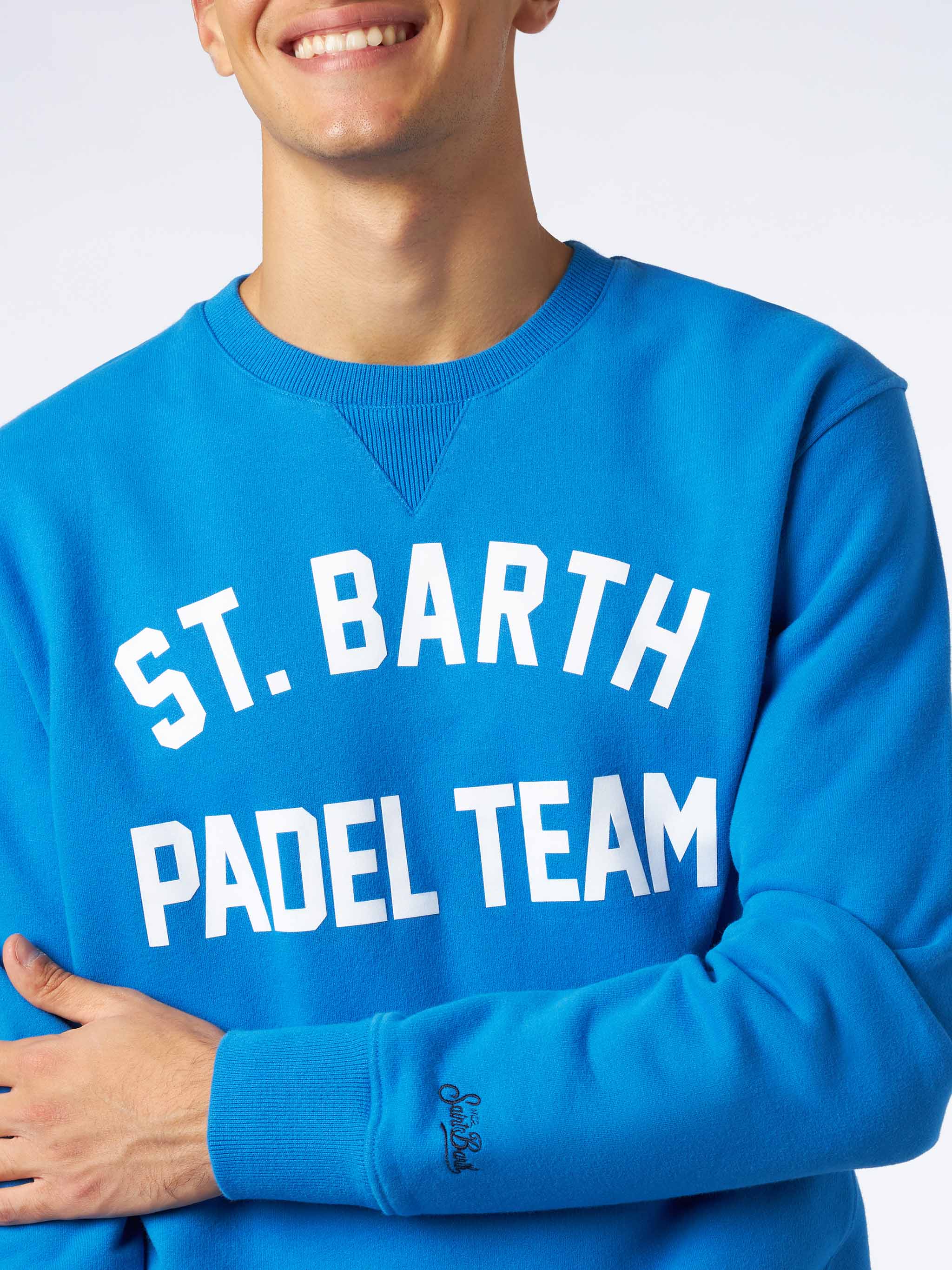 Sweat-shirt en coton imprimé de l'équipe de padel de Saint-Barth