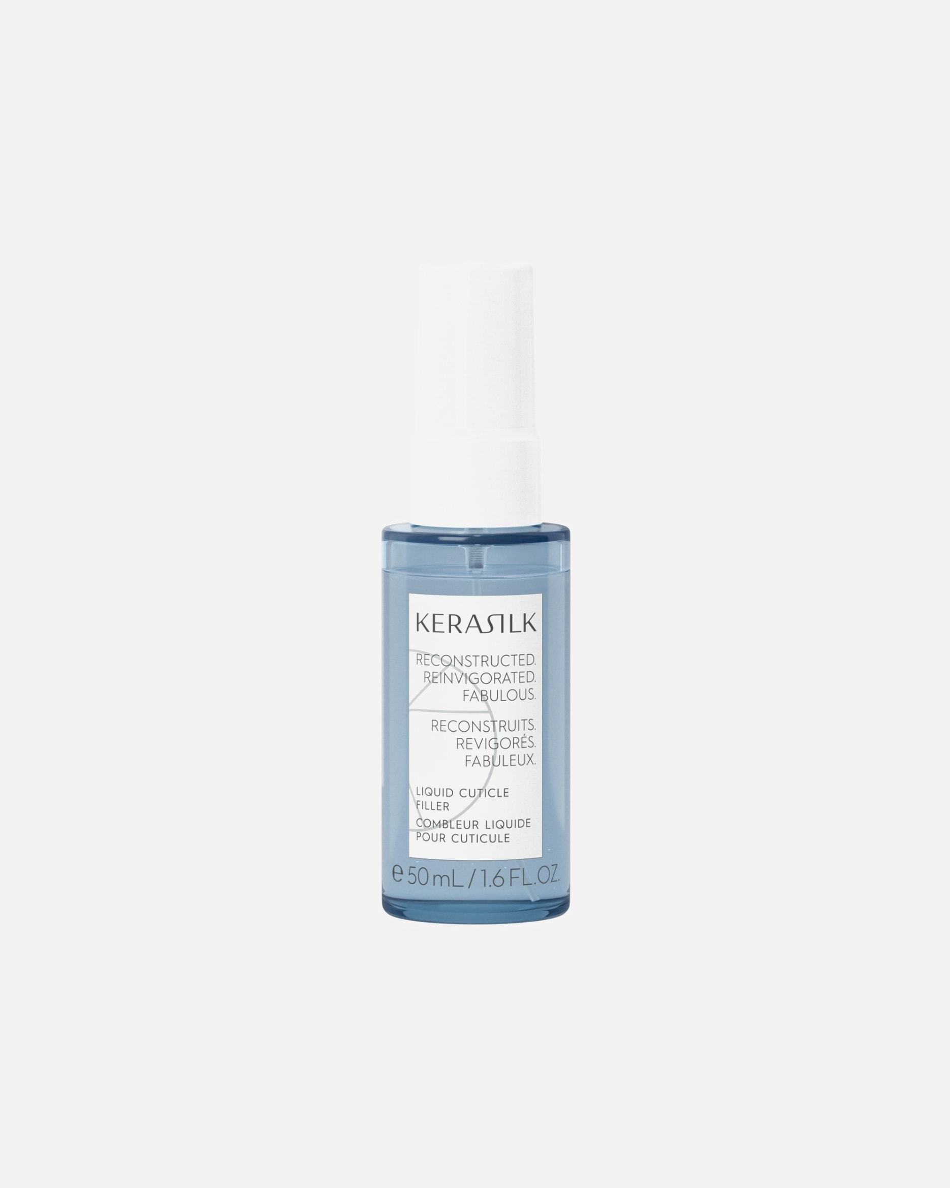 KERASILK skystas plaukų formavimo produktas odelių sluoksnio užpildymui – 50 ml