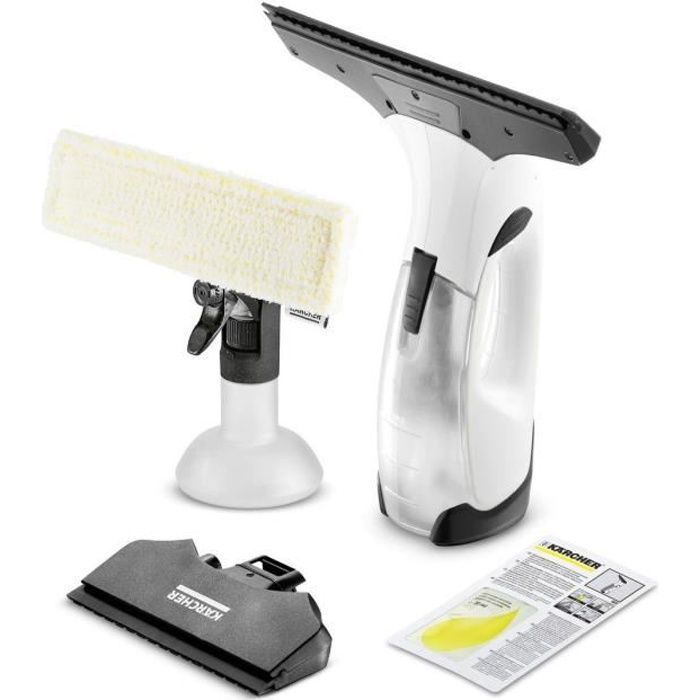 KARCHER WV 2 Plus - Limpiador de ventanas - 2 rasquetas (170 mm + 280 mm) - 35 min de autonomía - Limpia hasta 105 m² (35